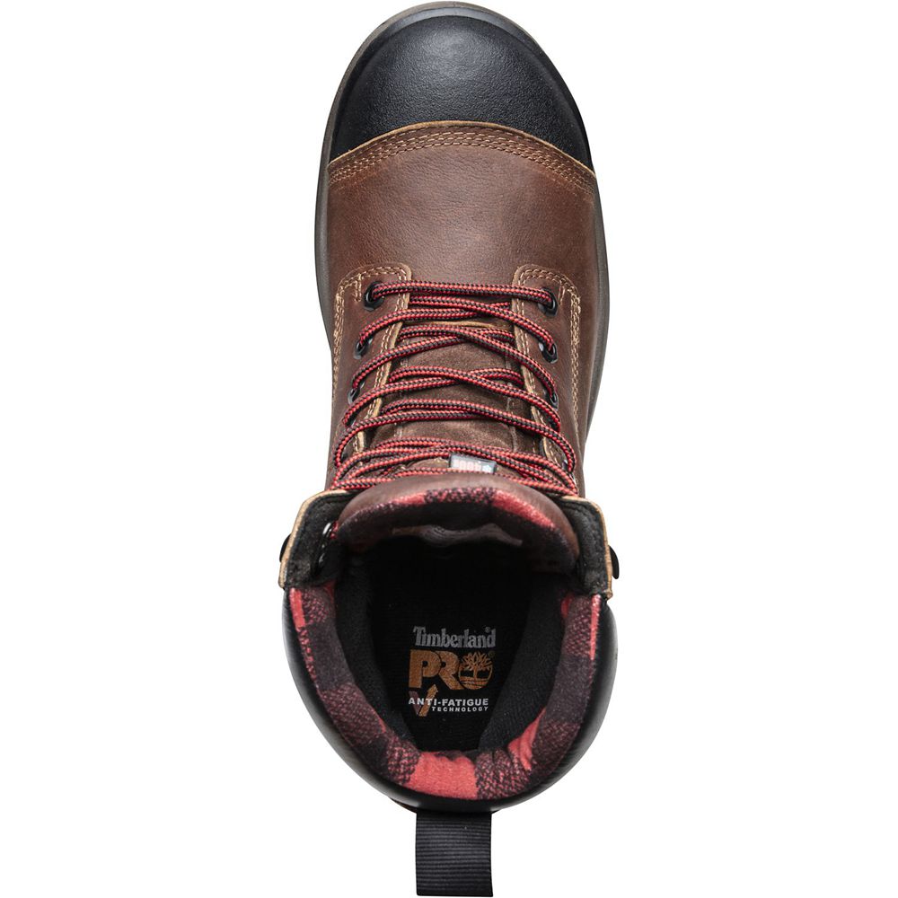 Bocanci De Muncă Timberland Barbati Maro/Negrii - Pro® Endurance Hd 8\" Comp Toe - Romania - CDQYPE72